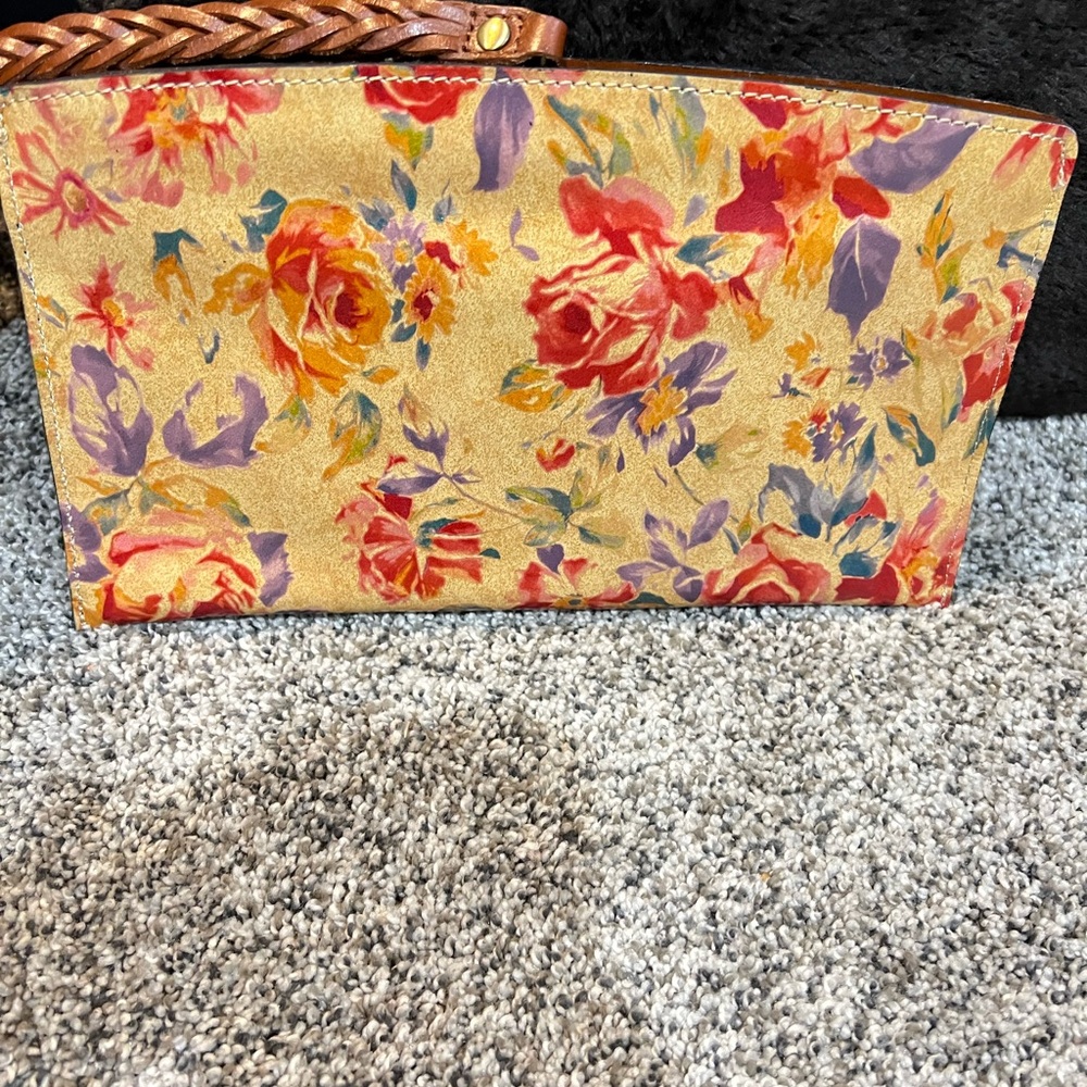 Patricia Nash Mailee Leather Wristlet Pouch RFID Protection